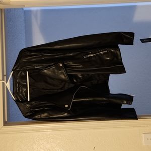 Brand new never worn still has a tags black leather jacket it's gorgeous.